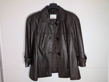 Damen Lederjacke Frank Walder – Echtleder – schokobraun – Größe 46