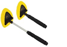 2er SET Fensterwischer Fensterabzieher Mikrofaser Teleskop Scheibenreiniger Auto