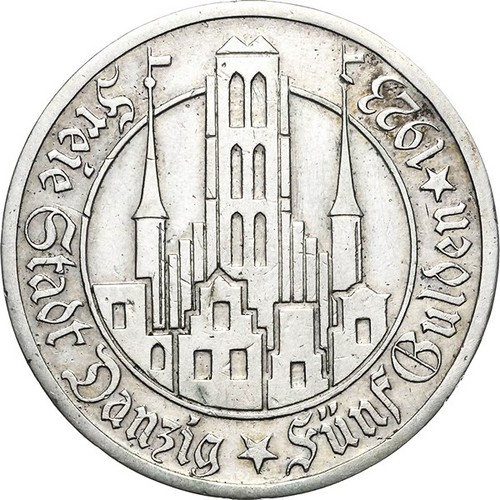 Danzig freie stadt gulden - danzig,, 5