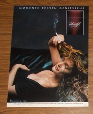 Seltene Werbung DAVIDOFF King Size Zigaretten - Momente reinen Geniessens 1989