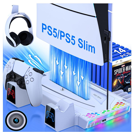 Ps5 slim ständer mit - ps5,