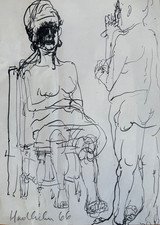 Alfred Hidritschka (20. Jh.), Lithographie, 1966, Bleistift signiert & datiert,