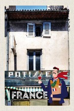 Holzschild 18x12 cm Frankreich