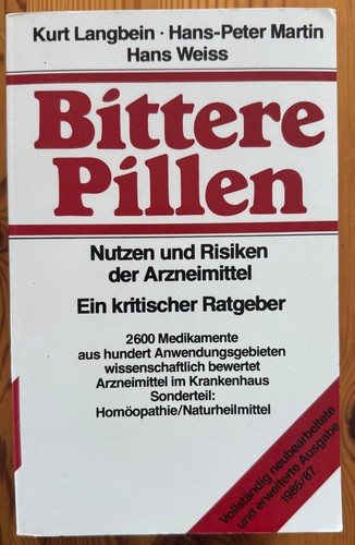 Bittere pillen nutzen und - bittere,
