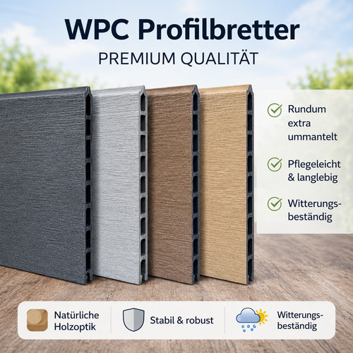 Wpc sichtschutz einzelprofil - wpc,