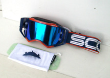 Scott Prospect MX Motocross Enduro Brille Dunkelblau-rot Blau verspiegelt...