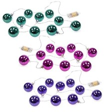 LED Weihnachtskugel-Girlande Lichterkette Glas Fenster Tisch Weihnachten Deko