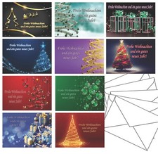 10 Weihnachtskarten mit