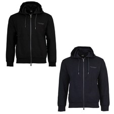A|X ARMANI EXCHANGE Herren Jacke - Sweatjacke, Kapuze, Baumwolle, einfarbig