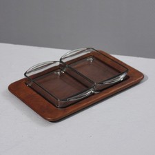 Serviertablett aus Teakholz