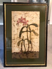 Botanisches Kunstwerk – Orchidee (Batik-Stil)