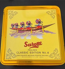 Alte viereckige Sarotti Pralinen Blechdose Classic edition No. 4 limited Vintage