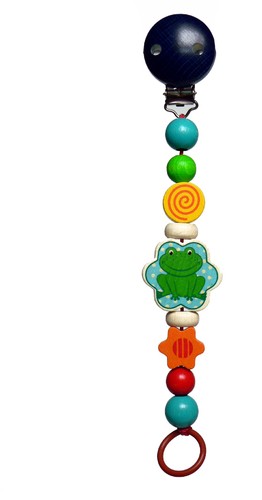 Schnullerkette frosch - schnullerkette,