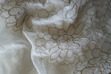 Bestickter chiffon ivory - bestickter, chiffon,