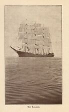 Viermaster "Parma" Viermastbark anno 1927 am Äquator - Hist. Abb. von 1927