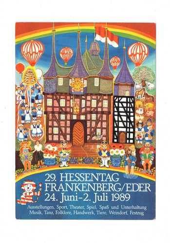 Ansichtskarte hessentag - ansichtskarte,