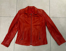 rote Damen Lederjacke von
