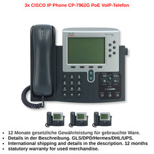 3x CISCO IP Phone CP-7962G PoE