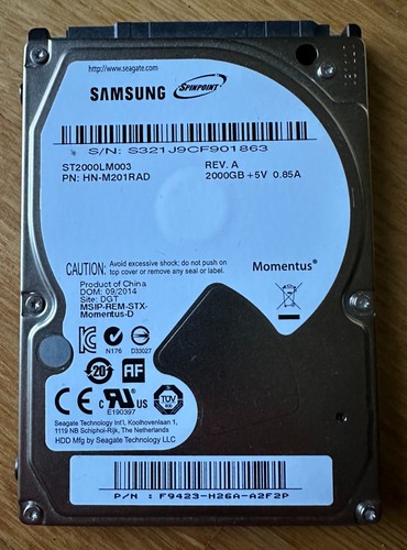 Samsung spinpoint 2tb - spinpoint, hdd