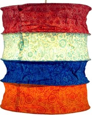 Runde Boho Papier Hängelampe