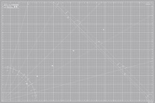 Elan A1 Schneidematte grau, 5-lagiges Hobbybrett zum Basteln 90 x 60 cm, groß selbst... 