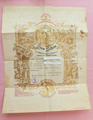 1920 trauschein mit - 1920,