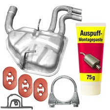 Edex Endtopf Auspuff für Mini Cooper R50 R52 R53 Fließheck 1.6 (03/2002-09/2006)