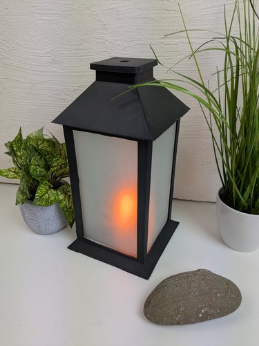 Led laterne mit flammeneffekt - mit,