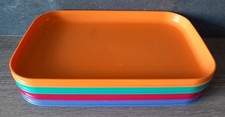 TUPPERWARE ♔ PICKNICKTELLER ♔ 4 x Teller ♔ Picknick ♔ 27 x 18 cm groß ♔ SELTEN