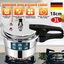 3L Alu-Schnellkochtopf Campingtopf Universaltopf Kochtopf Induktion Dampfkocher~