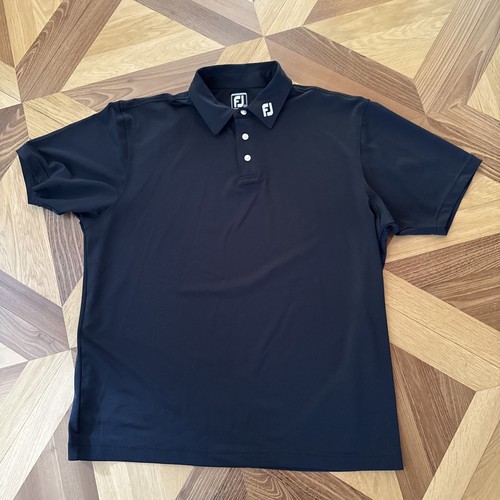 Footjoy schwarzes golfpolo 3xl - footjoy,