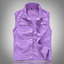 Herren Jeans Weste Top