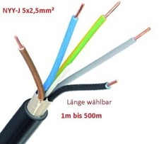 (2,75€/m) Erdkabel NYY-J