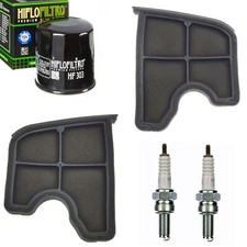 KAWASAKI W 650 Hiflo 2 Luftfilter 1 Ölfilter 2 NGK Zündkerze Wartungskit