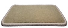 Beige Fußmatten Velour für