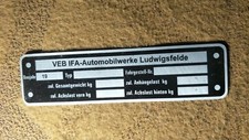 Typenschild s65 Schild