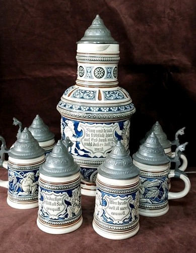Bierkrug set alt kanne - ,,
