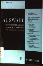 Die Reform der Grundschule