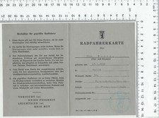 Radfahrerkarte 1970