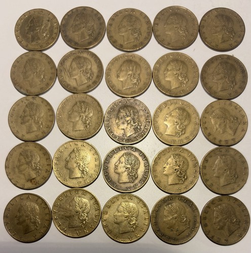 25x italien lire 1957 - 20,
