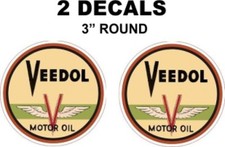 2 Veedol Gaoline / Oil  Decals