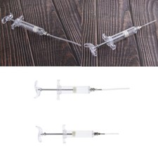 2pcs Sicherheit Transparent   Kanarienvögel Finken Fütterung Spritze