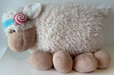 NICI Kissen figürlich Jolly Mäh Candy Kuscheltier Stofftier weiß Lamm Schaf