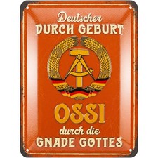 Retro Blechschild, DDR
