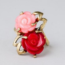 Silber Ring Rosenblüten 925