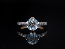 Ring 2,64 ct. Brillanten Diamanten Topas 585 Gold 14 Karat Deta Schmuck