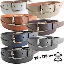 Leder Gürtel schmal geprägt 2,5 cm Echt Ledergürtel 7 Farben 25mm breit Prägung