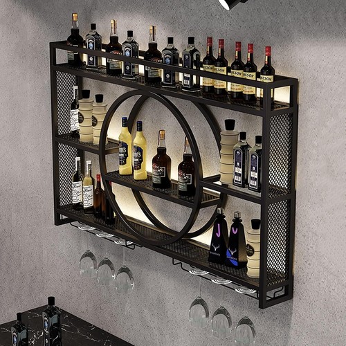 Weinregal mit led licht - weinregal, led-licht
