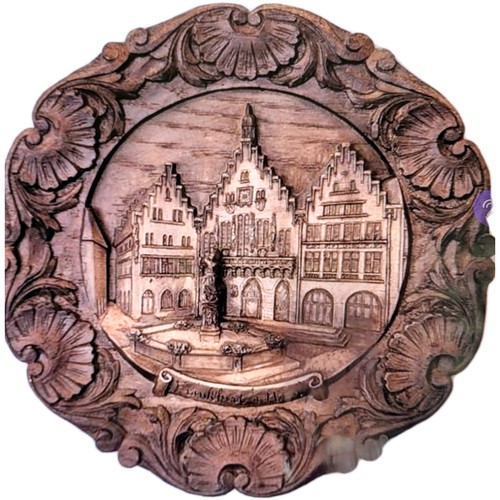Wandteller ansicht - wandteller, 3d-ansicht