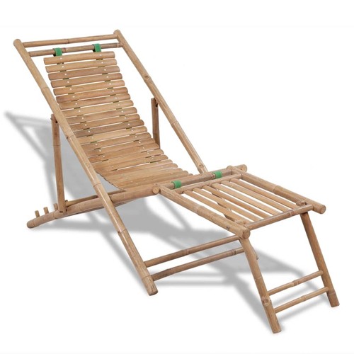 Bambus liegestuhl relax - liegestuhl,